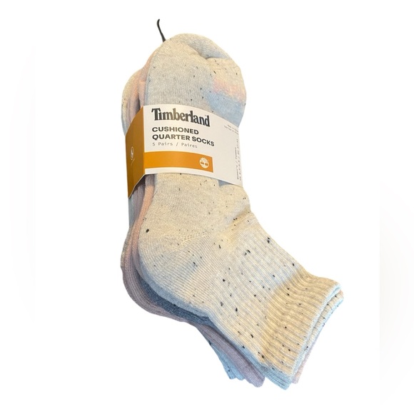 Timberland Cushioned Quarter 5 Pair Socks - Picture 2 of 8